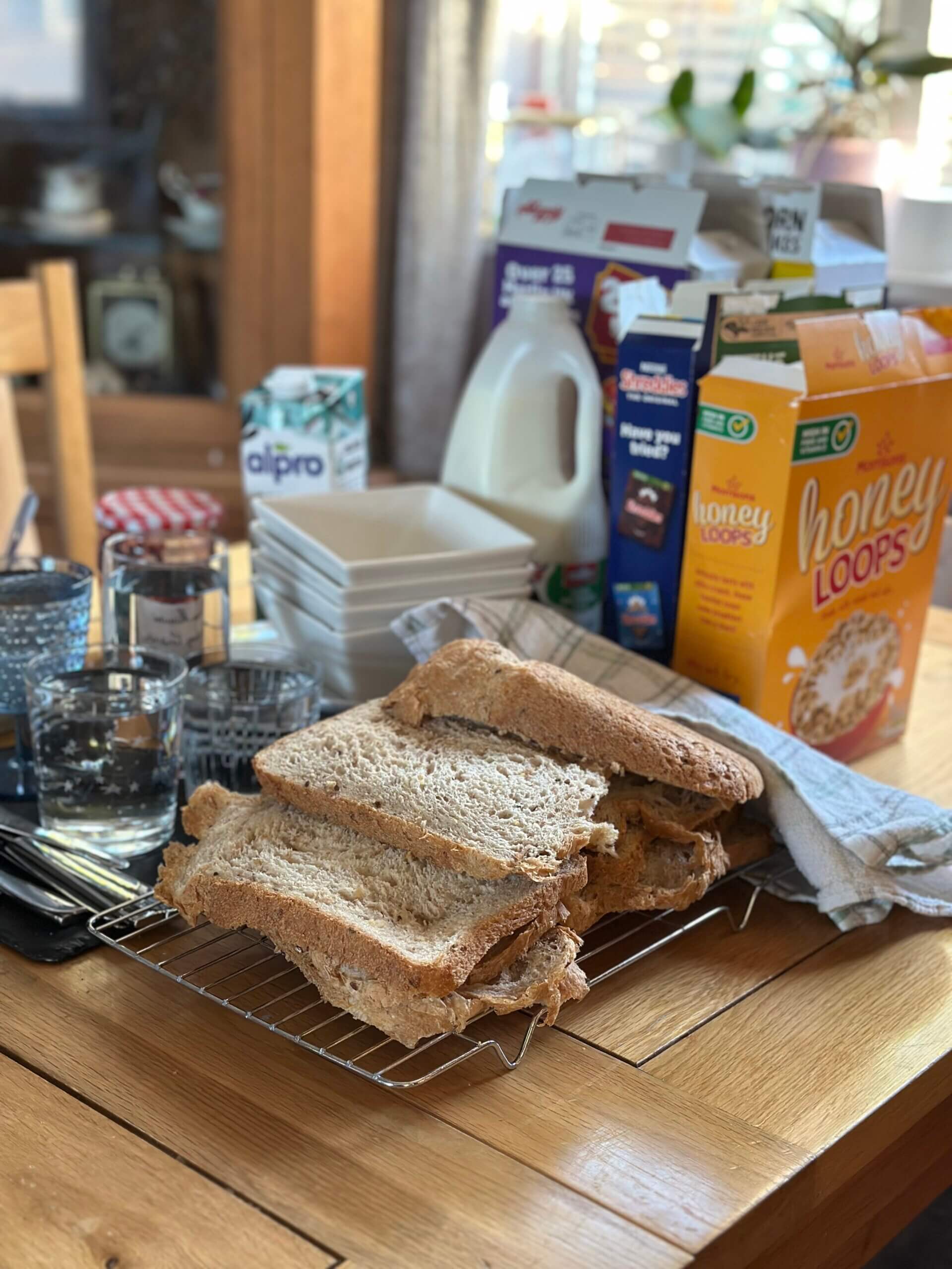 Home-cooked breakfast prepared for international students staying at Home From Home Canterbury