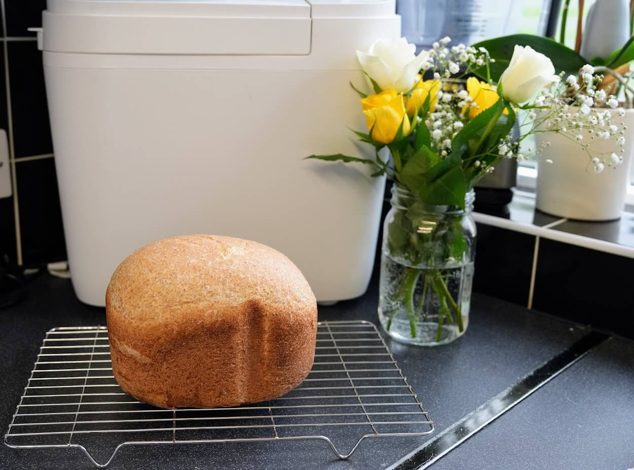 Fresh homemade bread in a Canterbury host family kitchen