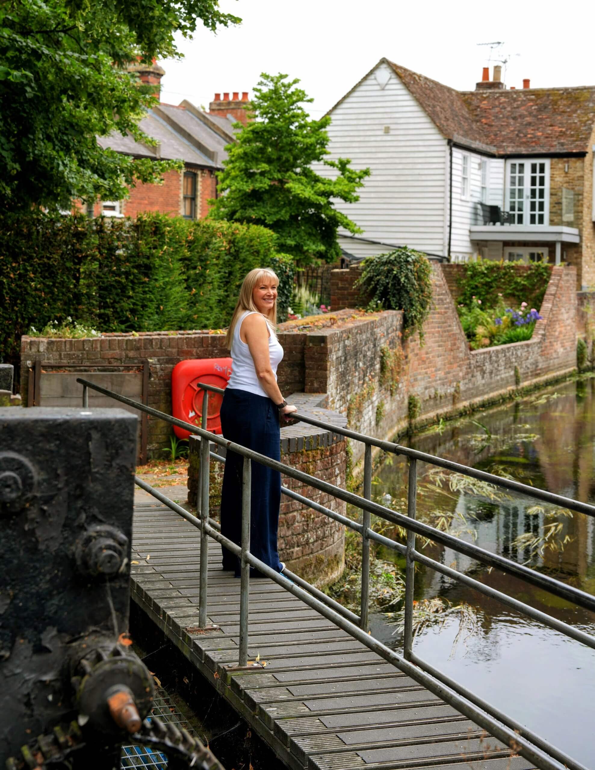Becky Stone at Westgate Gardens | Home from Home Canterbury Becky Stone walking through Westgate Gardens in Canterbury near Home from Home Canterbury.