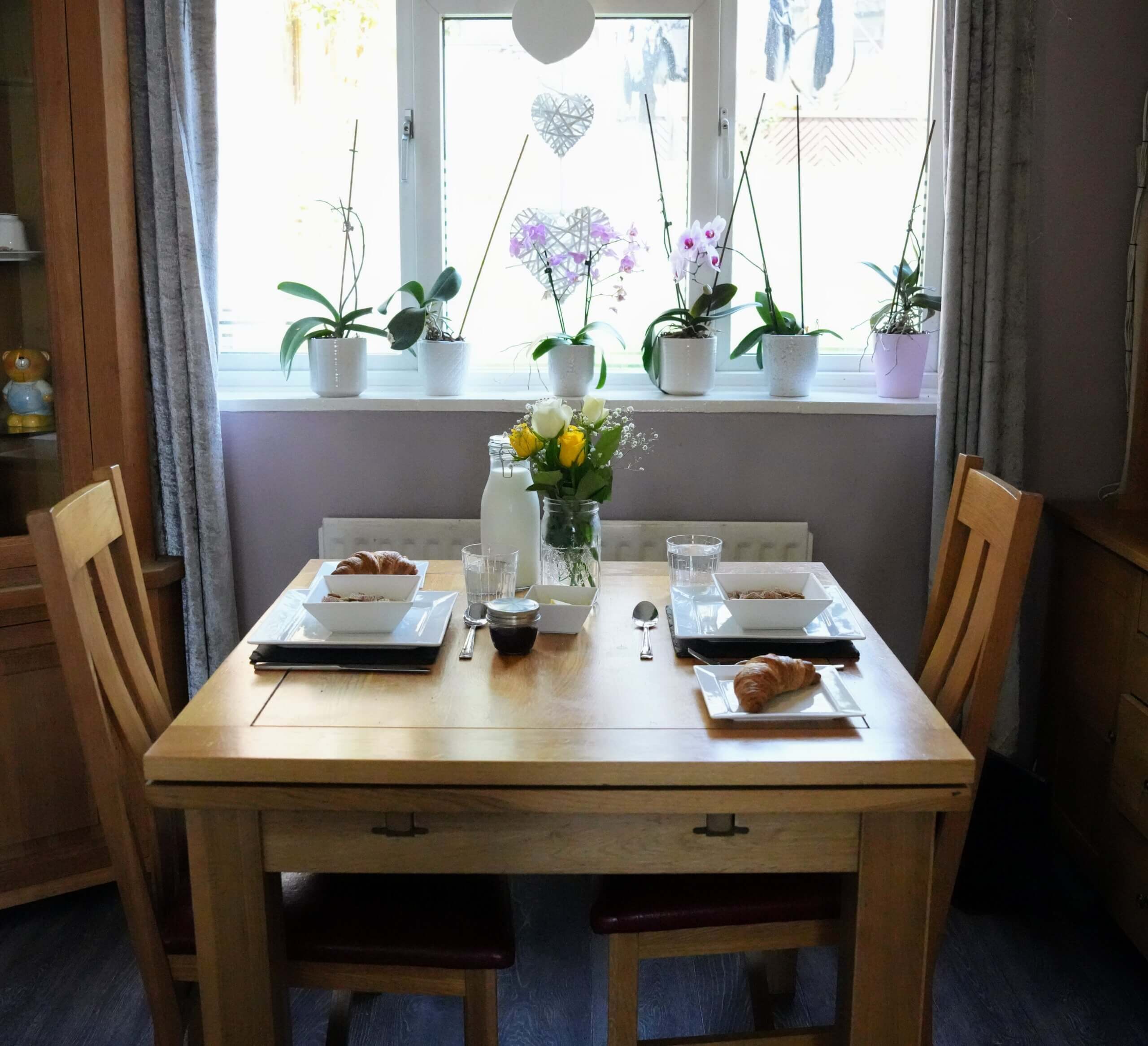 Breakfast prepared for a homestay student at Home From Home Canterbury